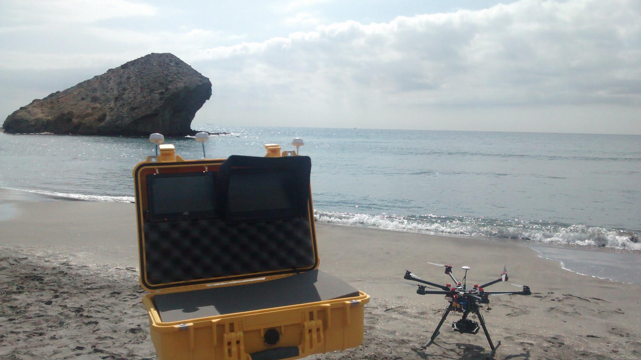 Dronevision, trabajando en playa San José